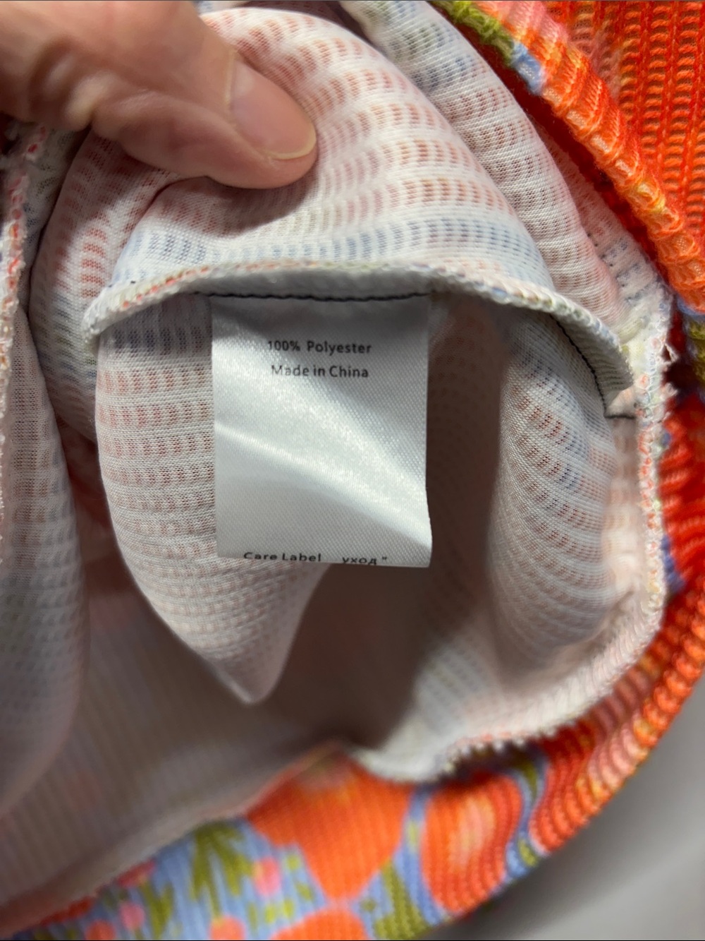 Floral Orange Turtleneck Ribbed Sweater - Picture 3 of 4
